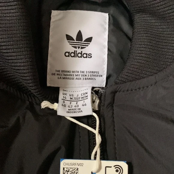 Adidas Black Warm Bomber Jacket M - Picture 9 of 11
